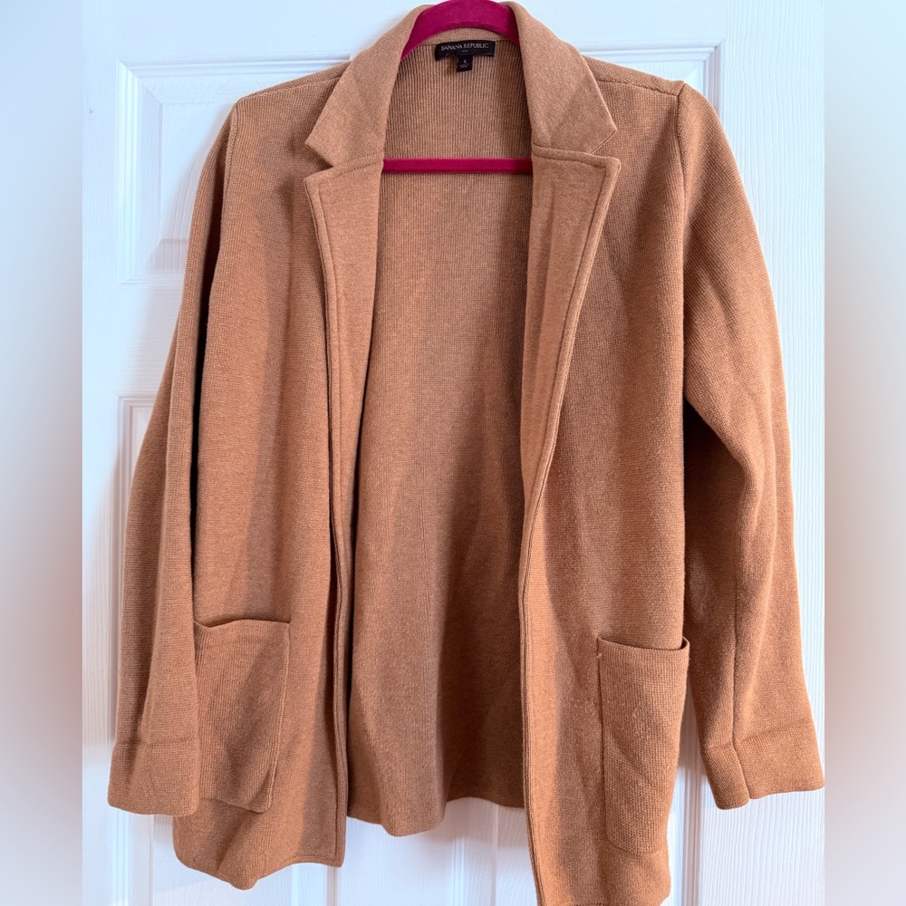 Banana Republic Camel Knit Cardigan